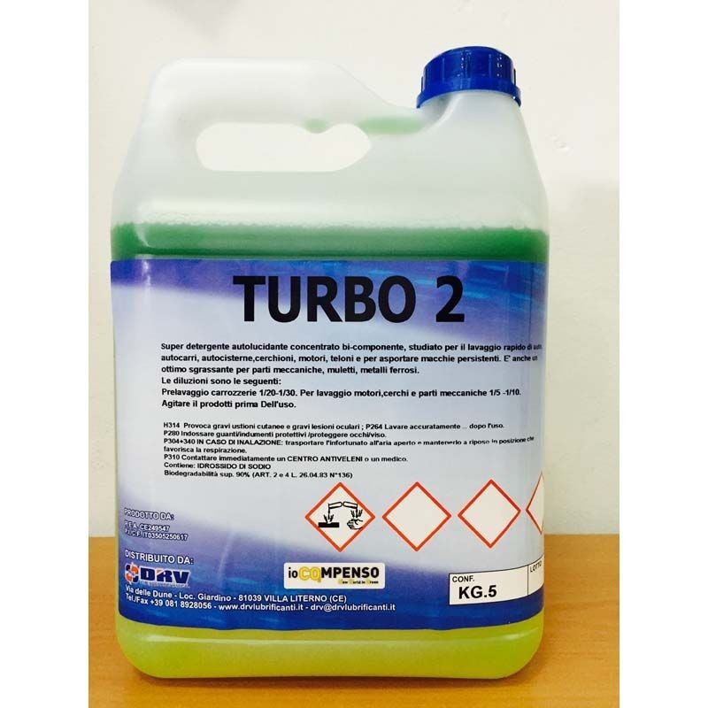 SGRASSANTE DETERGENTE BI-COMPONENTE ''ECO 2'' LT.5